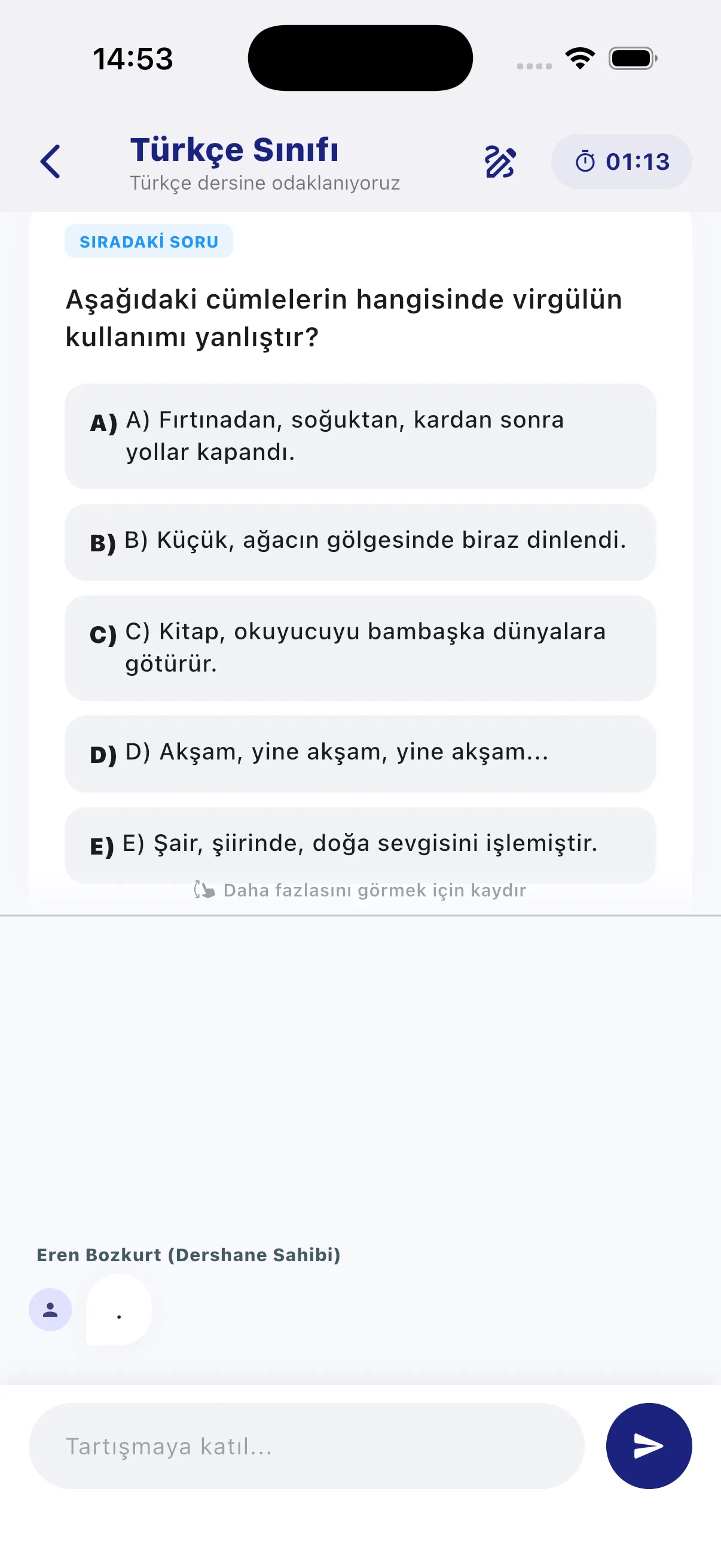 Canlı tartış, hocanı izle