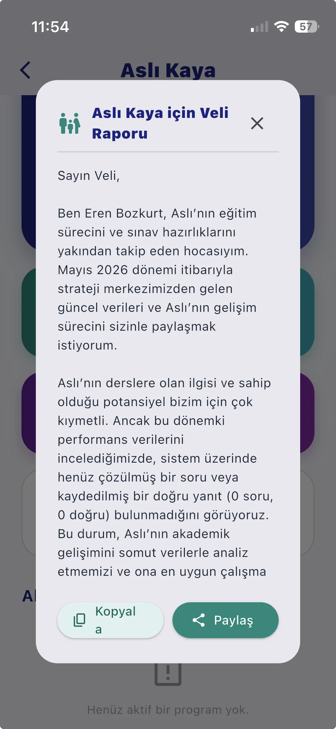 Veliye sade dil, kanıta dayalı rapor